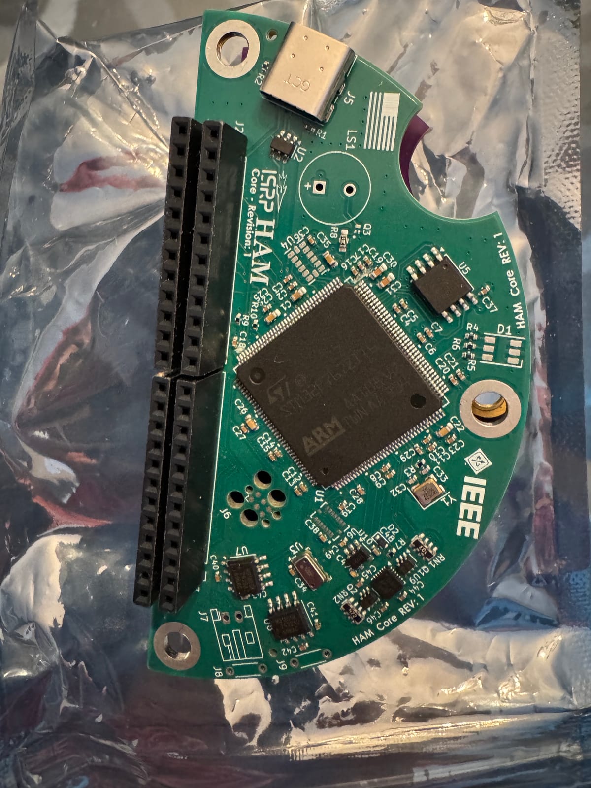 HAM Core flight-computer circuit board