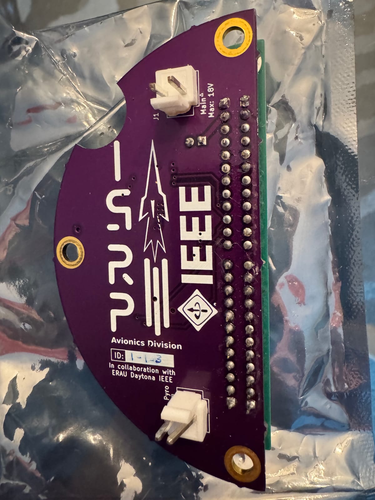 HAM Power circuit board during assembly